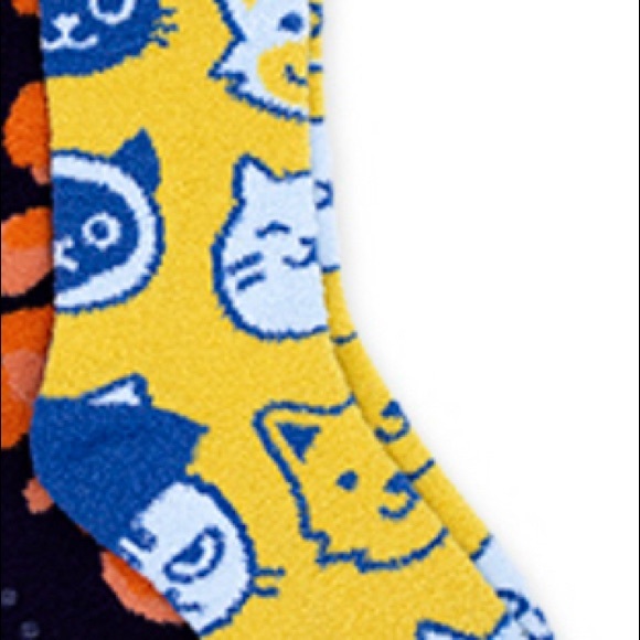 Cozy Fuzzy Socks Cats & Dogs Print - m/ NEW - Picture 4 of 7